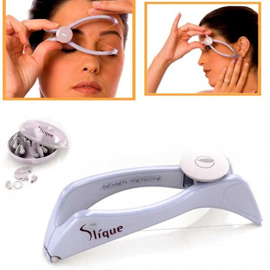 Sipne Face and Body Hair Threading System | Cotton Threading Device for Eyebrows Face & Body | Random Color