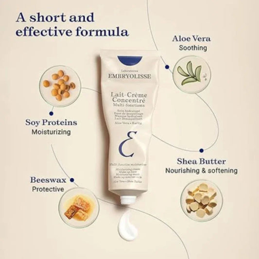 Embryolisse Lait-Crème Concentré Multi-Function Moisturizing Cream | 6-in-1 Hydrating & Nourishing Cream | Makeup Base, Cleanser & Face Mask | For All Skin Types