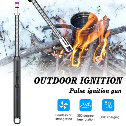 Famedeals™ - Windproof Electric Rechargeable Lighter With Flexible Neck