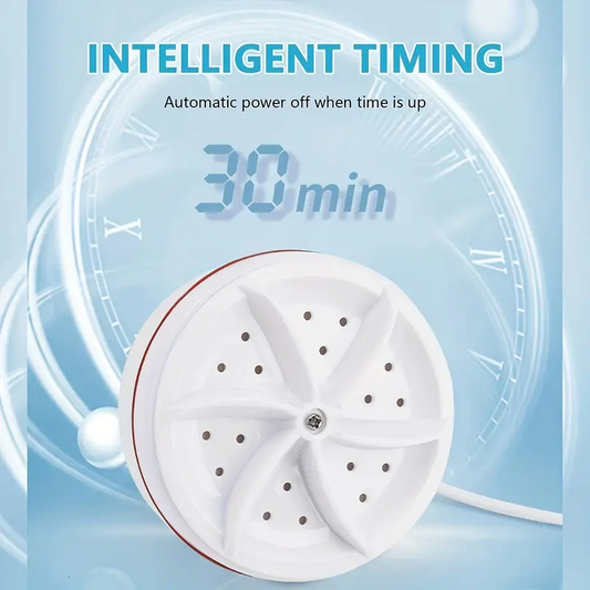 Famedeals.pk™ Mini Washing Machine USB Ultrasonic Rotating Turbine