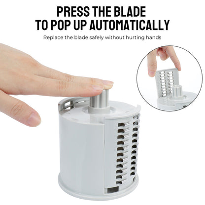 Famedeals™ - 3 in 1 Rotary Vegetable Slicer - Big Size