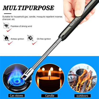 Famedeals™ - Windproof Electric Rechargeable Lighter With Flexible Neck