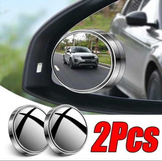Famedeals™ - 2 Pcs Car Blind Spot Side Mirror Wide-angle 360