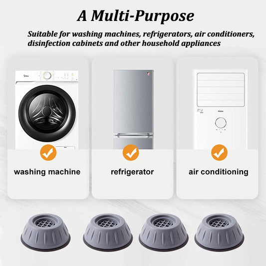 Famedeals™ - Pack Of 4 – Washing Machine Feet Round Pads