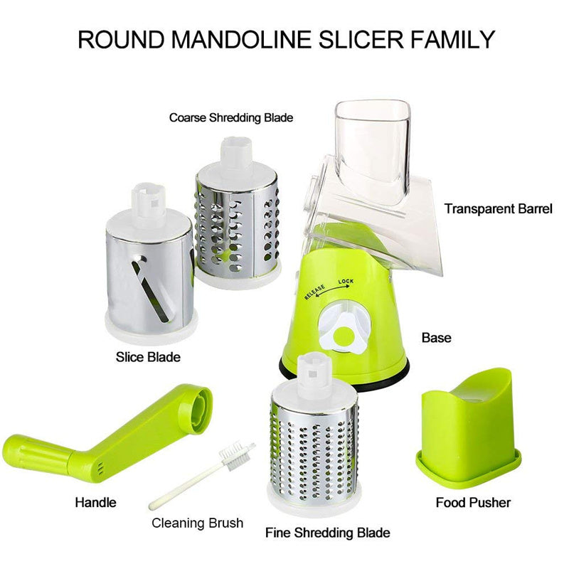 Famedeals.pk™ - 3 In 1 Rotary Drum Grater (Kaddu Kash)