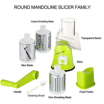 Famedeals.pk™ - 3 In 1 Rotary Drum Grater (Kaddu Kash)