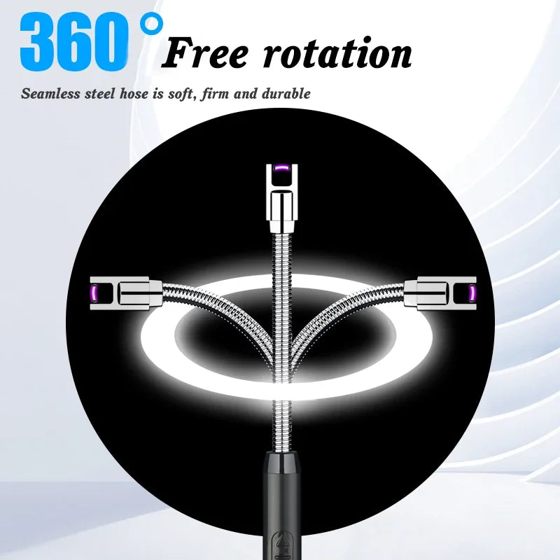 Famedeals™ - Windproof Electric Rechargeable Lighter With Flexible Neck