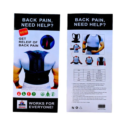 Back Pain Relief Posture Corrector Belt | Adjustable Support for Spine, Shoulder & Lumbar Alignment | XXXL