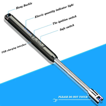 Famedeals™ - Windproof Electric Rechargeable Lighter With Flexible Neck