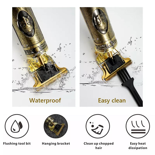 Famedeals™ - T9 Professional Trimmer | Golden Dragon Style | Metal Body