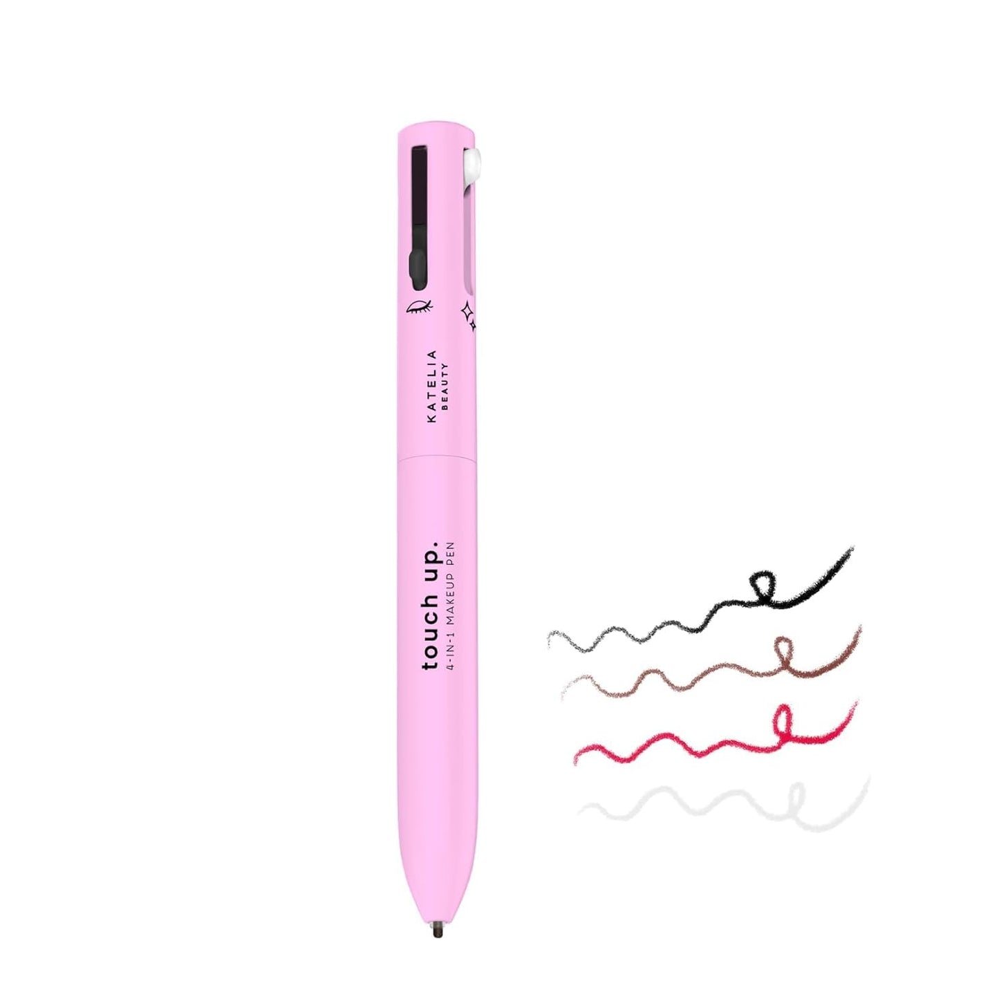 4-In-1 Makeup Pen Touch-Up Pen Makeup Eyebrow Pencil Waterproof 4 Colors Multi-Function Makeup Beauty Pen