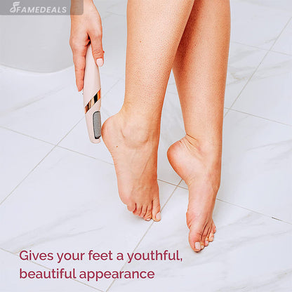 Famedeals™ - Finishing Touch Flawless Pedi Electronic Tool File and Callus Remover, Pedicure