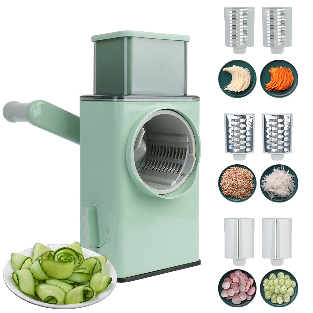 Famedeals™ - 3 in 1 Rotary Vegetable Slicer - Big Size