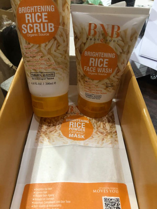 Bnb Whitening Rice Organic Glow Kit