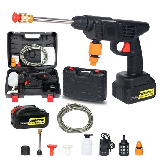Famedeals™ - Automatic Cordless Wireless Car Wash Spray Gun High Pressure 48v Lithium Water Jet
