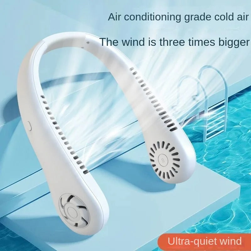 Famedeals™ - Rechargeable Air Cooler 3 Speed Neck Fan