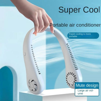 Famedeals™ - Rechargeable Air Cooler 3 Speed Neck Fan