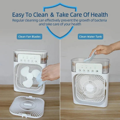Famedeals.pk™ - 3 In 1 Air Humidifier Water Cooling Fan
