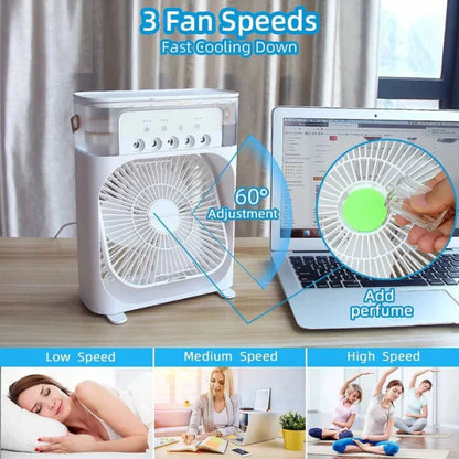 Famedeals.pk™ - 3 In 1 Air Humidifier Water Cooling Fan