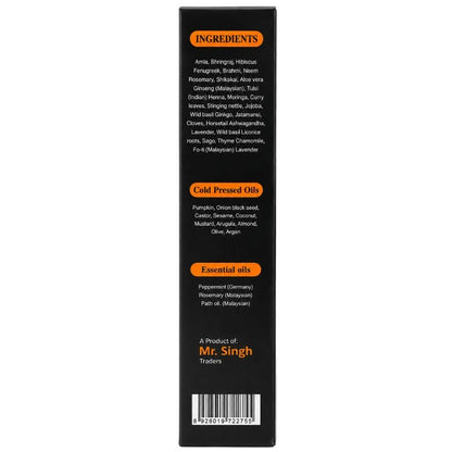 Desi Khazanay Regrowth Hair Oil | Herbal Hair Growth Oil with 25+ Herbs, Cold-Pressed Oils & Essential Oils | Scalp Nourishment & Hair Care | For Men & Women