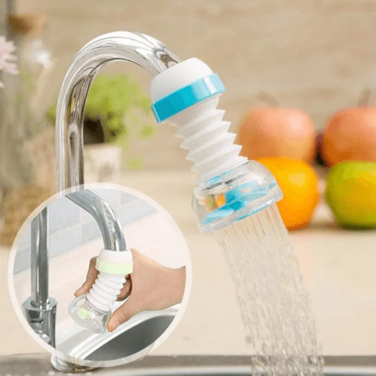 Splash Fan Faucet Nozzle | 360° Rotating Water-Saving Filter Tap Extension | 3-Mode Spray Head | Random Color | Pack of 1
